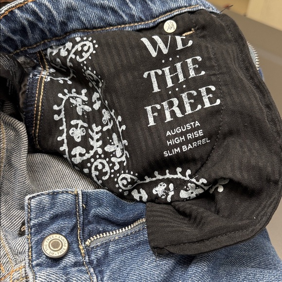 Free People “ We The Free” Augusta High Rise Slim Barrel Jeans size 28 - Picture 11 of 11